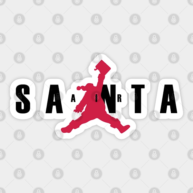 Santa Clause Jump Sticker by Badgirlart